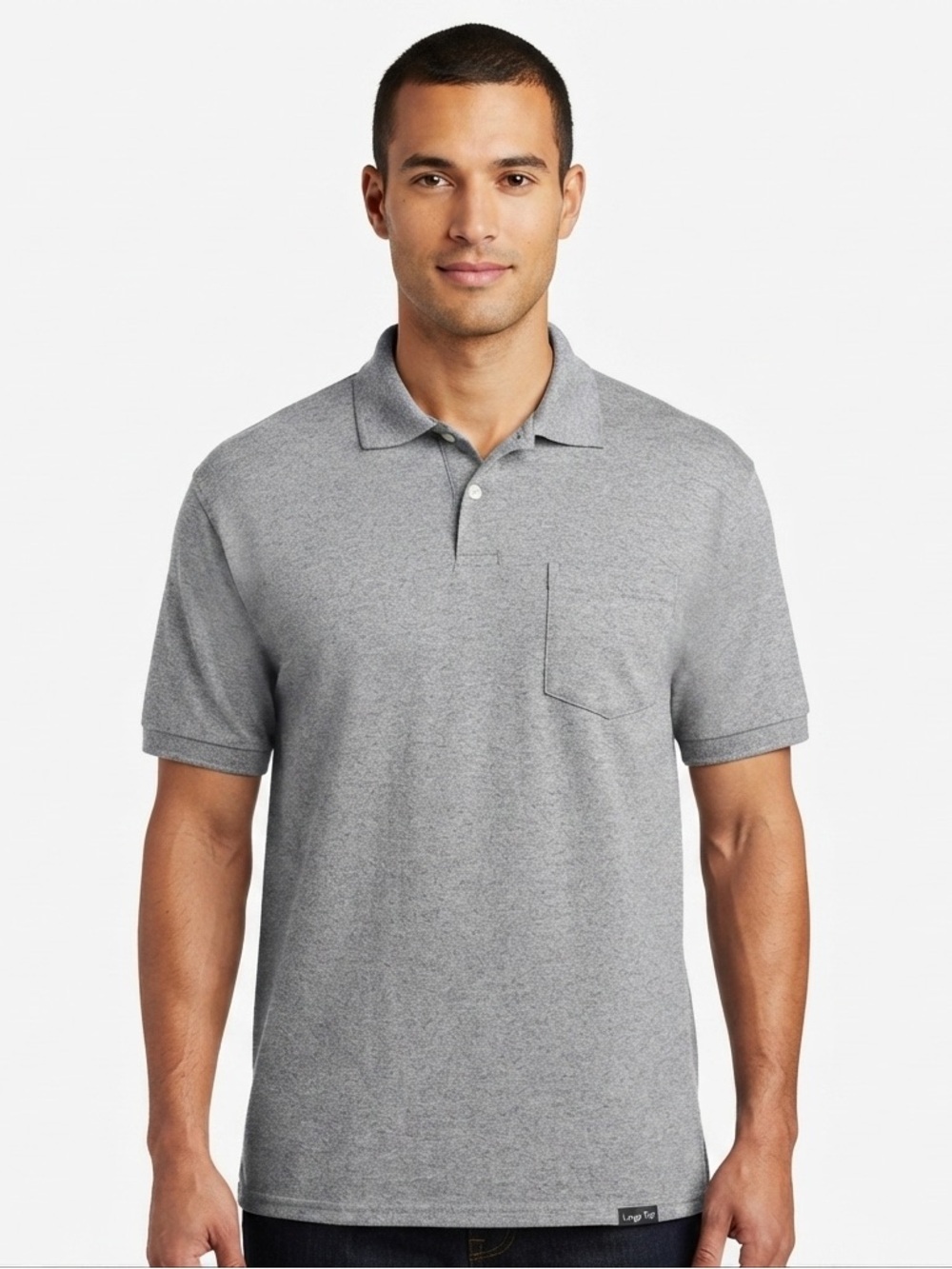 North Crest Tall Gray Polo Shirt XLT